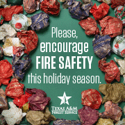 Texas A&M Forest Service urges everyone to use extreme caution when participating in activities that may start a wildfire or house fire this holiday season. One spark can ruin a holiday.